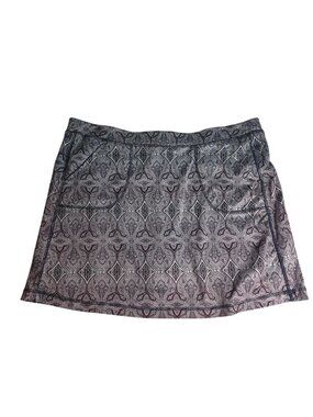 PGA Tour Womens Paisley Print Tennis Skort XXL Purple Built In Shorts Wicking